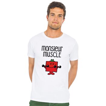 Tshirt blanc monsieur muscle