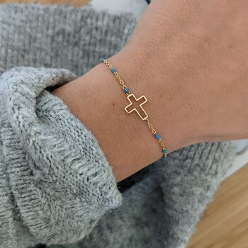 Bracelet Ambrine Bleu 3