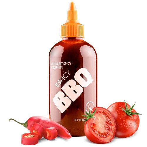 ESPICY BBQ 250 ml | BBQ with a Spicy Touch | Combined with ESPICY Sauce | Gluten Free | Suitable for Vegans | Explosion of Flavor | Made in Spain |...