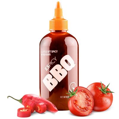 ESPICY BBQ 250 ml | BBQ with a Spicy Touch | Combined with ESPICY Sauce | Gluten Free | Suitable for Vegans | Explosion of Flavor | Made in Spain |...
