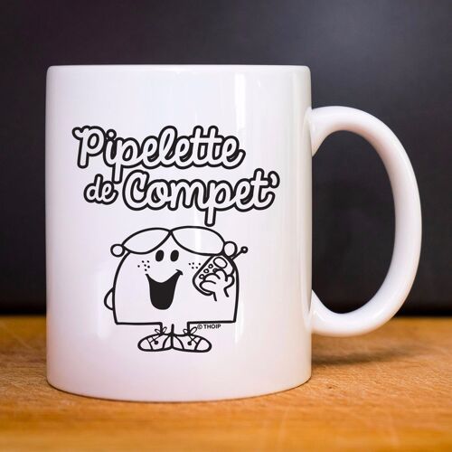 Mug blanc pipelette de compet'