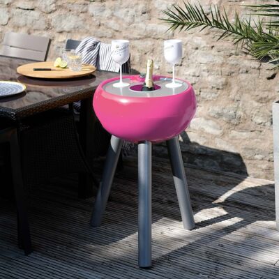 Drinks Cooler – Tall + Champagne Tray / Colour: Peony