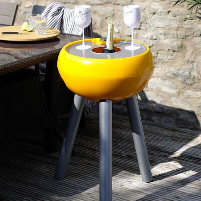 Drink Cooler – Alto + Vassoio Champagne / Colore: Tuorlo d'uovo