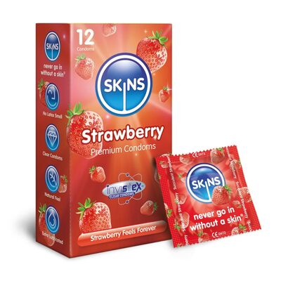 Préservatifs Skins - Fraise - 4