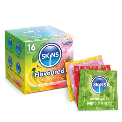 Preservativos Skins - Saborizados - 12