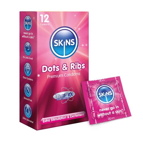 Skins Condoms - Dots & Ribs - 4