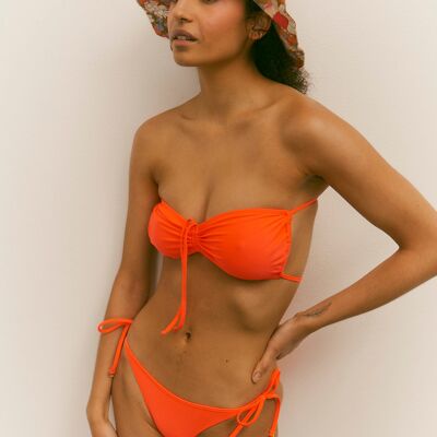 Minnie Bikini Top in Tangerine