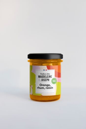Confiture d'Orange,rhum et raisins Bio 1
