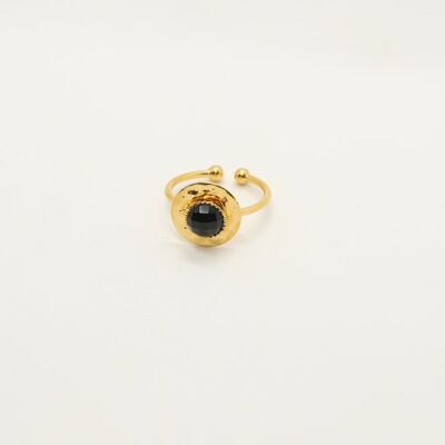 Damremont Ring aus schwarzem Achat