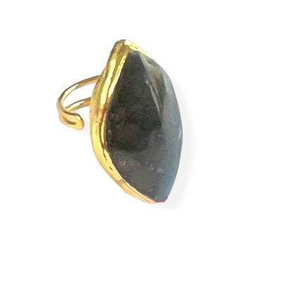 Anello in labradorite