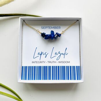 Lapis Lazuli - Collier Pierre de Naissance de Septembre