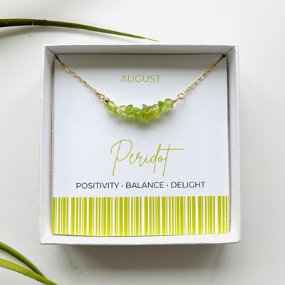 Peridot - August Birthstone Necklace