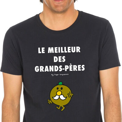 Tshirt noir le meilleur des grands-pères 2