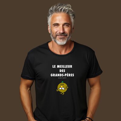 Tshirt noir le meilleur des grands-pères 2