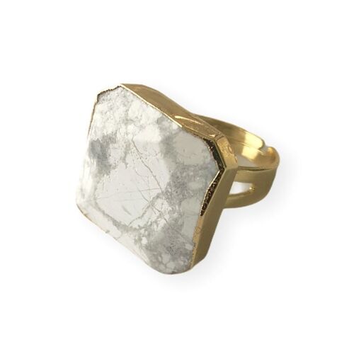 Howlite Statement Ring