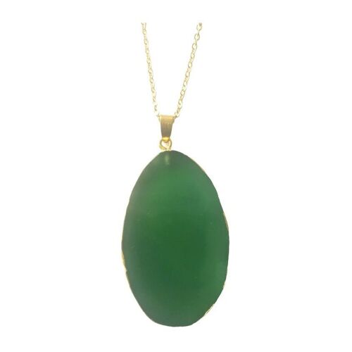 Natural Green Agate Pendant