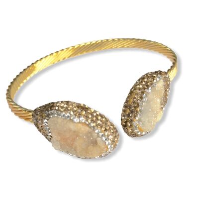 Bracciale Druzy bianco