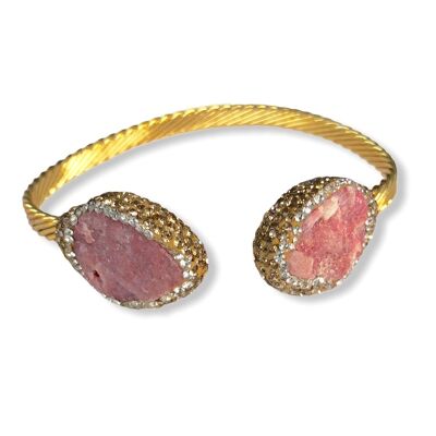 Rosa Druzy Armreif