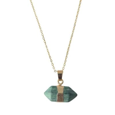 Malachite Hexagonal Necklace