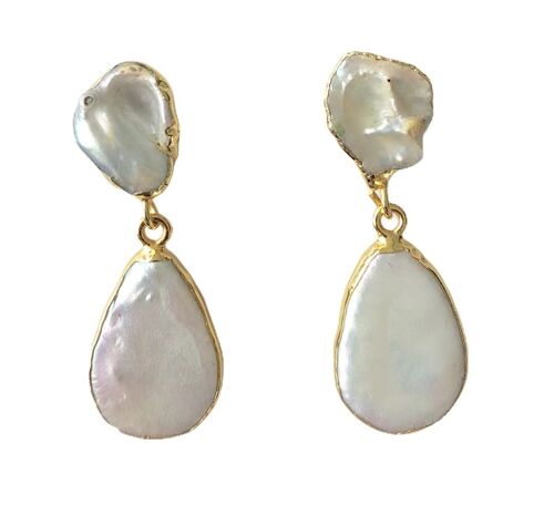 Freshwater Pearl Teardrop Earrings