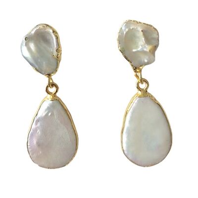 Freshwater Pearl Teardrop Earrings