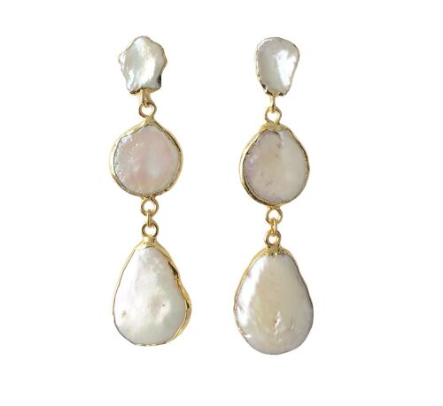 Freshwater Pearl Layered Earrings