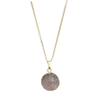 Collar Druzy Blanco