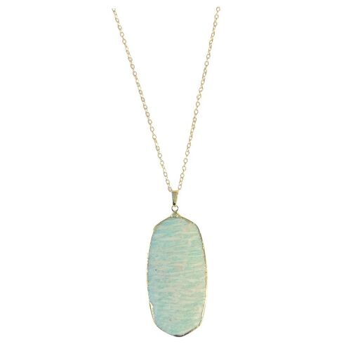 Amazonite Geometric Necklace