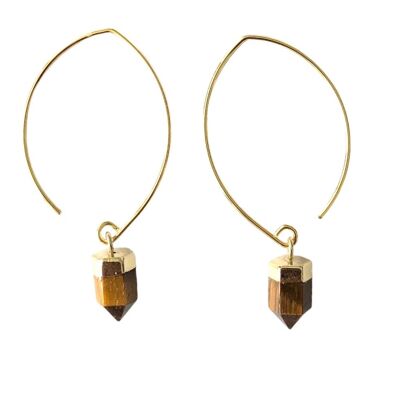 Tigers Eye Semi Hoops