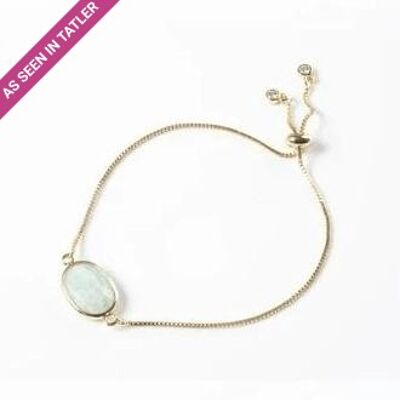 Amazonite Gemstone Slide Bracelet