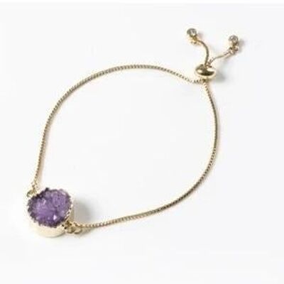 Bracelet Druzy Violet Petit