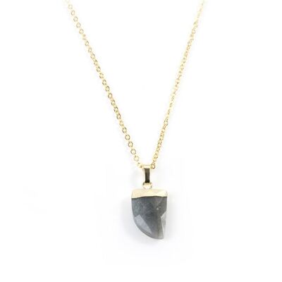 Collier Griffe Labradorite en Or Jaune