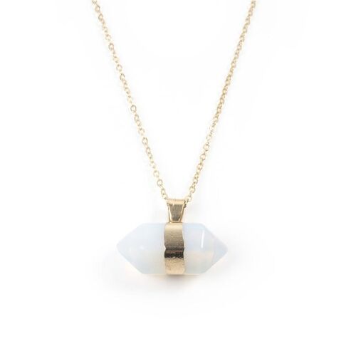 Moonstone Hexagonal Necklace