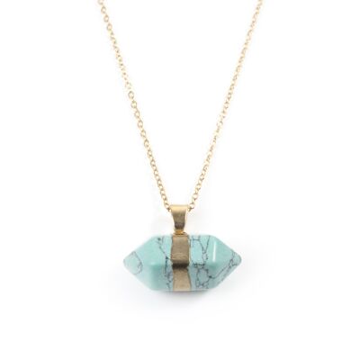 Turquoise Hexagonal Necklace