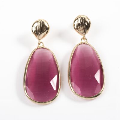 Pink Catseye Earrings