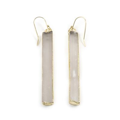 Selenite Bar Earrings