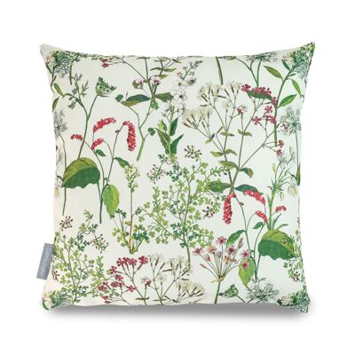 Celina Digby Luxury Garden Outdoor Cojín resistente al agua con relleno, 45x45cm - Welsh Meadow Floral Design