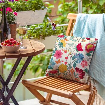 Celina Digby Luxury Garden Outdoors Coussin résistant à l'eau avec rembourrage, 45 x 45 cm - Motif floral Midsummer Morning 3