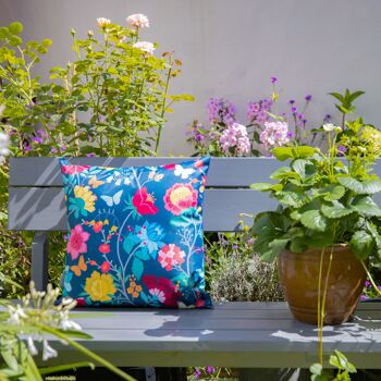 Celina Digby Luxury Garden Outdoors Coussin résistant à l'eau avec rembourrage, 45 x 45 cm - Motif floral Midsummer Night 6
