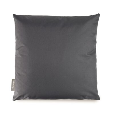 Celina Digby Luxury Garden Outdoors Water Resistant Cushion Pillow with Filling, 45x45cm - Plain Dark Grey to Compliment Other Designs