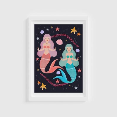 Mermaid Dreams Print / Mermaids / Prints / Illustrations