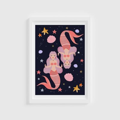 Mirrored Mermaid Dreams Print / Mermaids / Prints /