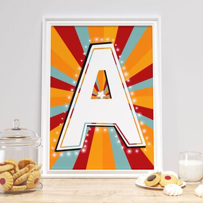 Personalised Alphabet Letters/ Alphabet Print / A Print
