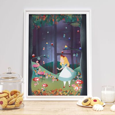 Alice In Wonderland Print / Alice in Wonderland / Disney