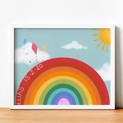 Rainbow Print / Nursery Print /