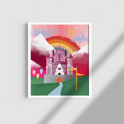 Princess Castle Print / Nursery Print