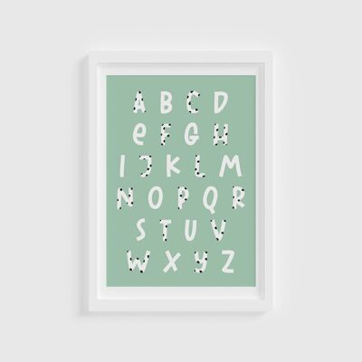 Spotty Alphabet / A-Z print / Alphabet Print / Children’s