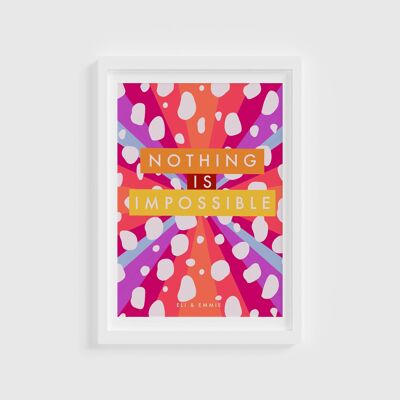 Nothing is impossible/ Children’s Room Print/