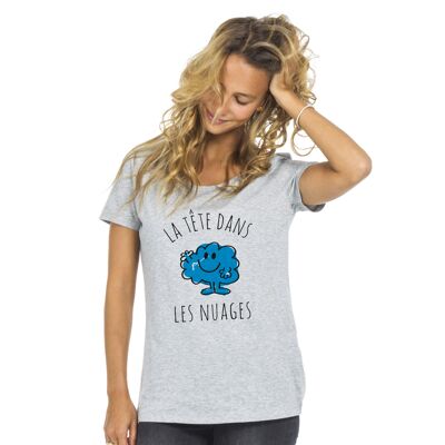 HEATHER GRAY TSHIRT Head in the clouds - Woman