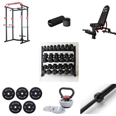 GTLN Ultimate V2 Package -  Weight Plates, Power Rack and Accessories - Full Package with 250kg Plates